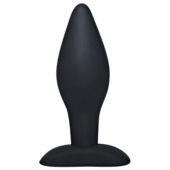 Sort Silikone Buttplug - Large - Black Velvet